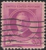 Red violet 3-cent U.S. postage stamp picturing Victor Herbert