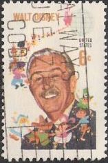 6-cent U.S. postage stamp picturing Walt Disney