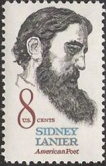 8-cent U.S. postage stamp picturing Sidney Lanier