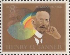 8-cent U.S. postage stamp picturing Henry O. Tanner