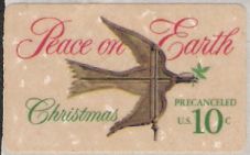 10-cent U.S. postage stamp picturing dove weather vane