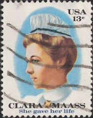 13-cent U.S. postage stamp picturing Clara Maass