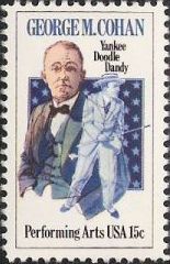 15-cent U.S. postage stamp picturing George Cohan