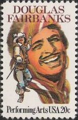 20-cent U.S. postage stamp picturing Douglas Fairbanks
