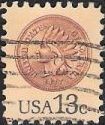 13-cent U.S. postage stamp picturing Indian Head Penny