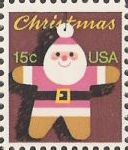 15-cent U.S. postage stamp picturing Santa Claus ornament