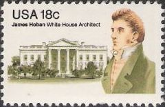 18-cent U.S. postage stamp picturing James Hoban
