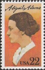 22-cent U.S. postage stamp picturing Abigail Adams