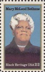 22-cent U.S. postage stamp picturing Mary McLeod Bethune