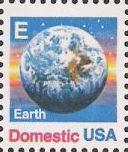 Non-denominated 25-cent U.S. postage stamp picturing Earth