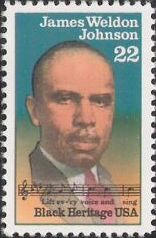 22-cent U.S. postage stamp picturing James Weldon Johnson