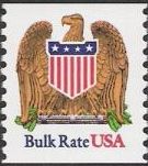 Non-denominated 10-cent U.S. postage stamp picturing eagle and shield
