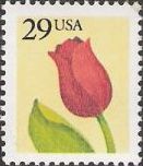 29-cent U.S. postage stamp picturing tulip