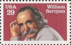 29-cent U.S. postage stamp picturing William Saroyan