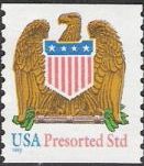 Non-denominated 10-cent U.S. postage stamp picturing eagle and shield