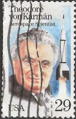 29-cent U.S. postage stamp picturing Theodore von Karman