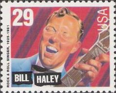 Bill Haley 29-cent U.S. postage stamp picturing Bill Haley