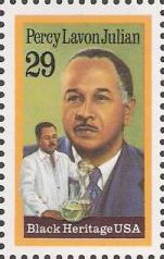 Percy Lavon Julian 29-cent U.S. postage stamp picturing Percy Lavon Julian