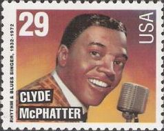 Clyde McPhatter 29-cent U.S. postage stamp picturing Clyde McPhatter