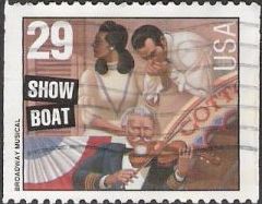Show Boat 29-cent U.S. postage stamp picturing scene from Show Boat