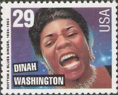 Dinah Washington 29-cent U.S. postage stamp picturing Dinah Washington