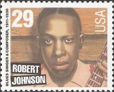 Robert Johnson 29-cent U.S. postage stamp picturing Robert Johnson
