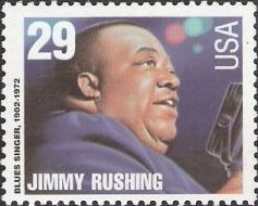 Jimmy Rushing 29-cent U.S. postage stamp picturing Jimmy Rushing