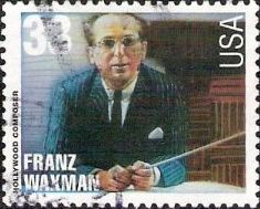 Franz Waxman 33-cent U.S. postage stamp picturing Franz Waxman