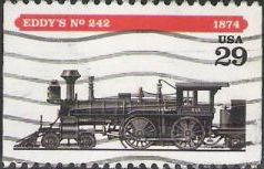 29-cent U.S. postage stamp picturing Eddy's No. 242