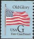 Non-denominated 25-cent U.S. postage stamp picturing American flag