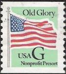 Non-denominated 5-cent U.S. postage stamp picturing American flag