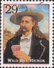 29-cent U.S. postage stamp picturing Wild Bill Hickok