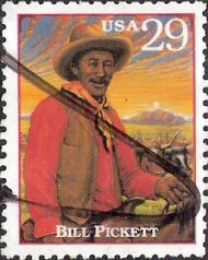 29-cent U.S. postage stamp picturing Bill Pickett