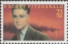 23-cent U.S. postage stamp picturing F. Scott Fitzgerald