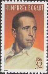 32-cent U.S. postage stamp picturing Humphrey Bogart