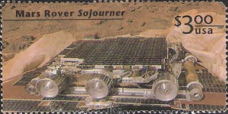$3 U.S. postage stamp picturing Mars Rover Sojourner