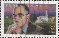 32-cent U.S. postage stamp picturing Thornton Wilder