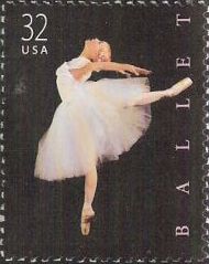 32-cent U.S. postage stamp picturing ballerina