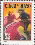 32-cent U.S. postage stamp picturing flamenco dancers