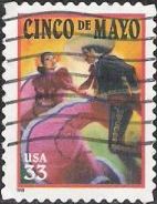 33-cent U.S. postage stamp picturing flamenco dancers