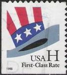 Non-denominated 33-cent U.S. postage stamp picturing hat