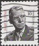 Black & red 10-cent U.S. postage stamp picturing Joseph W. Stilwell