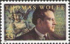 33-cent U.S. postage stamp picturing Thomas Wolfe