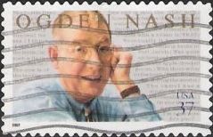 37-cent U.S. postage stamp picturing Ogden Nash