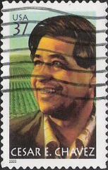 37-cent U.S. postage stamp picturing Cesar E. Chavez