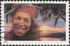 37-cent U.S. postage stamp picturing Zora Neale Hurston