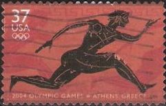 37-cent U.S. postage stamp picturing Greek art