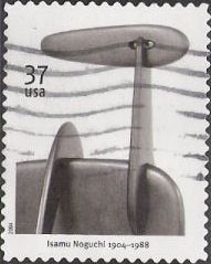 37-cent U.S. postage stamp picturing sculpture by Isamu Noguchi