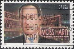 37-cent U.S. postage stamp picturing Moss Hart