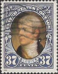 37-cent U.S. postage stamp picturing Meriwether Lewis